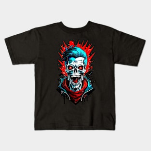 Skull Portrait Fashion Kids T-Shirt